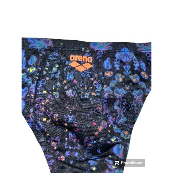 Women's Arena Training BIKINI BOTTOM Swimming Size 26 Tie Dye Purple Mango NEW - Picture 10 of 12